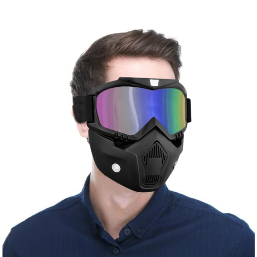 Face Helmet Mask for Bike Riders with Glasses – Anti-Dust & Fog-Proof Protection